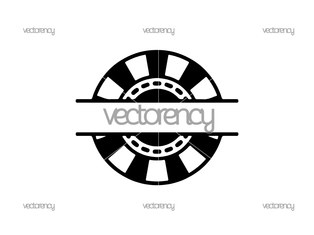 Poker Chip Monogram Poker SVG