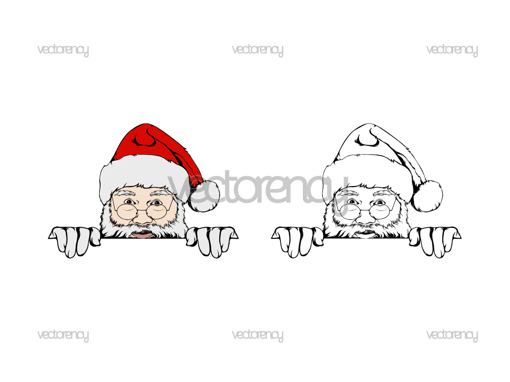 Rear Window Wiper Decal Santa Claus – Files PNG EPS SVG DXF