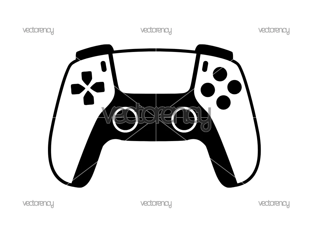 Game Controller Joystick SVG Cut File