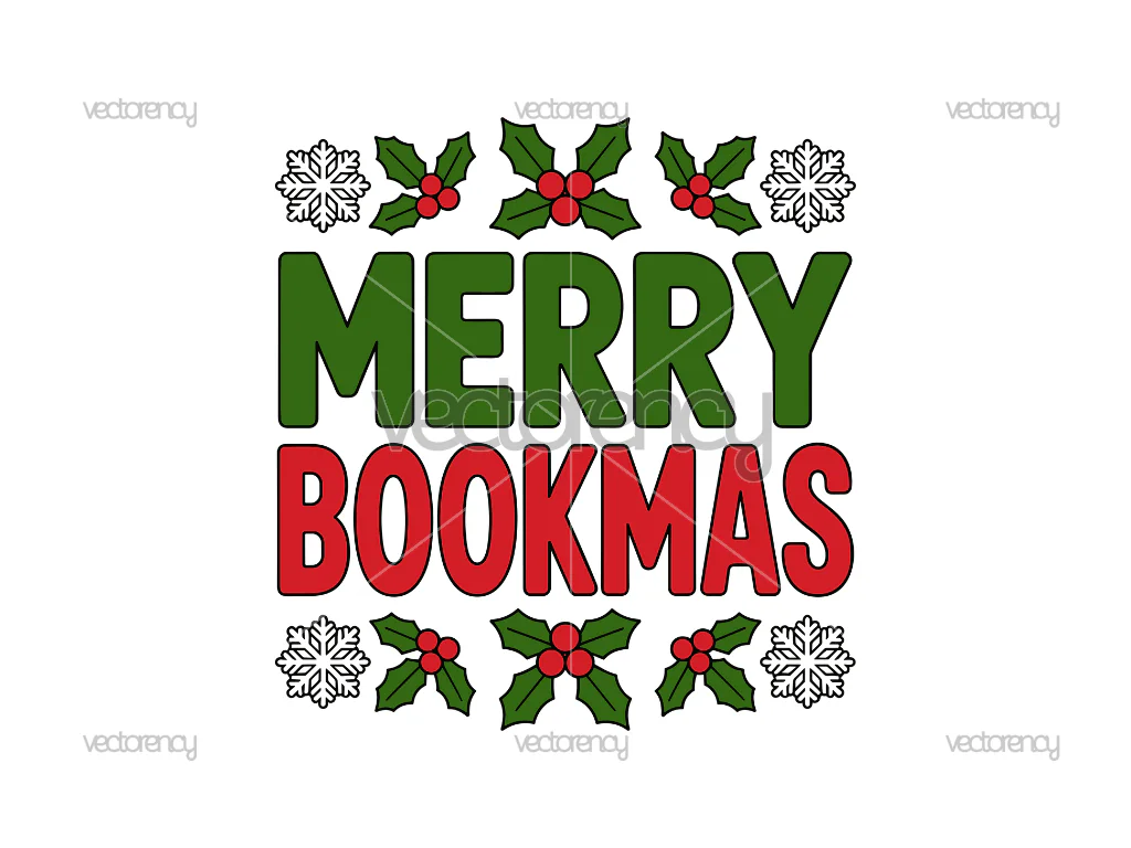 Merry Bookmas PNG