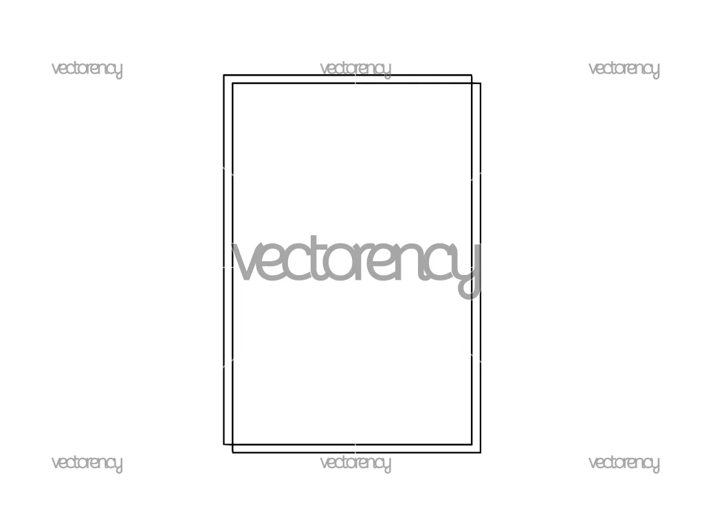 Minimal Thin Line Frame SVG Cricut