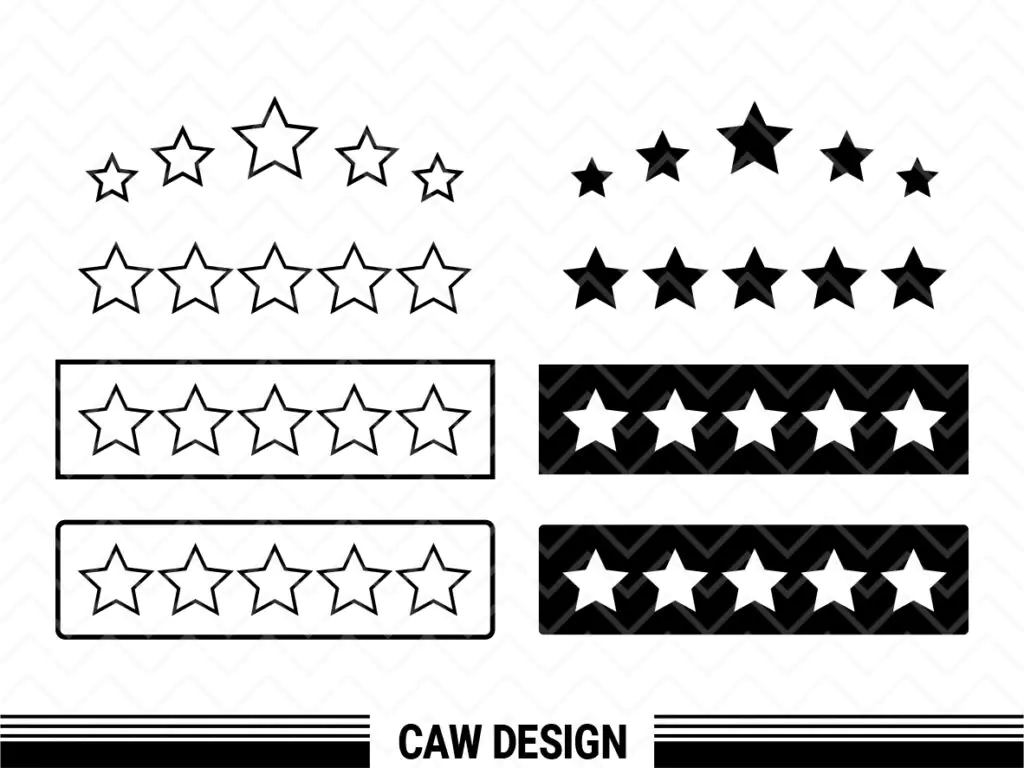 Five Star SVG, Rating, Reviews, Star PNG EPS