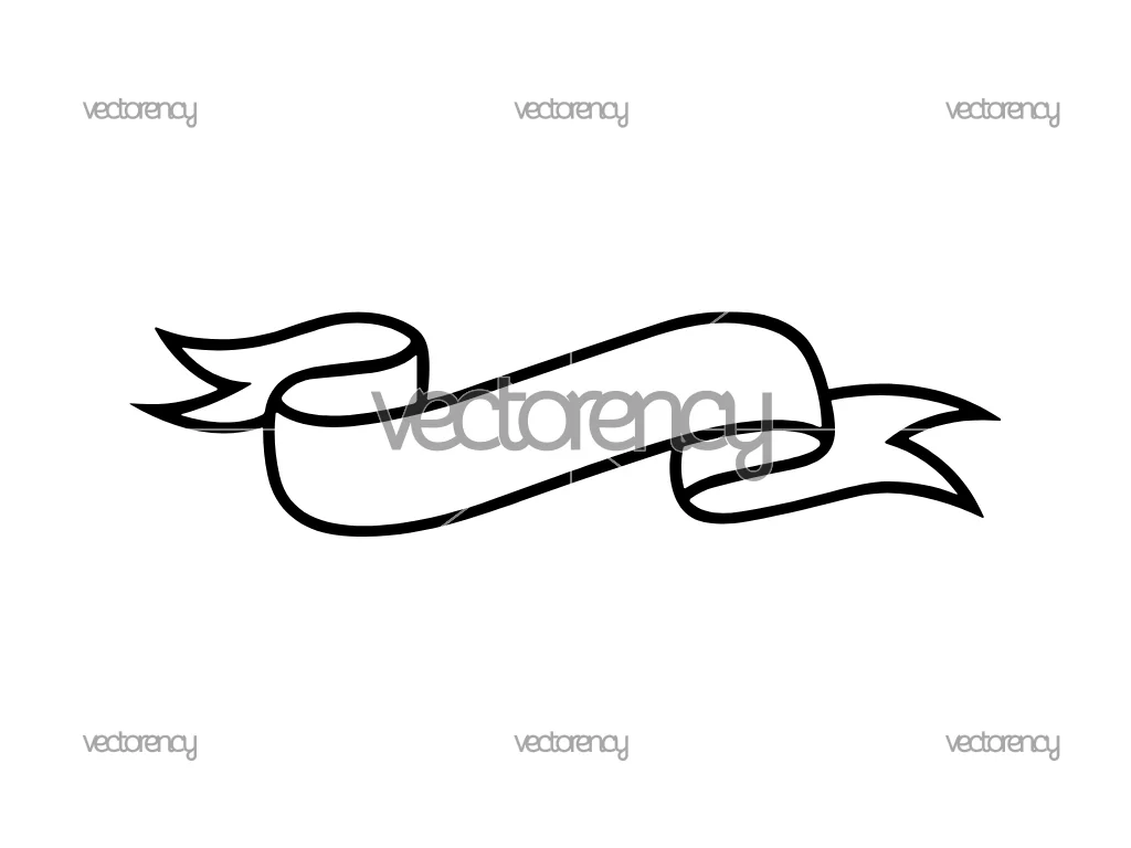 Vintage Ribbon SVG Clipart