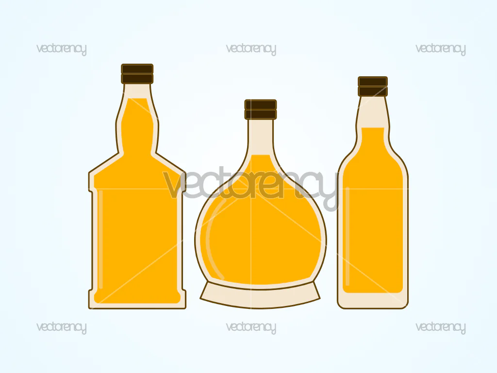Whiskey Bottle Clipart Vector Image