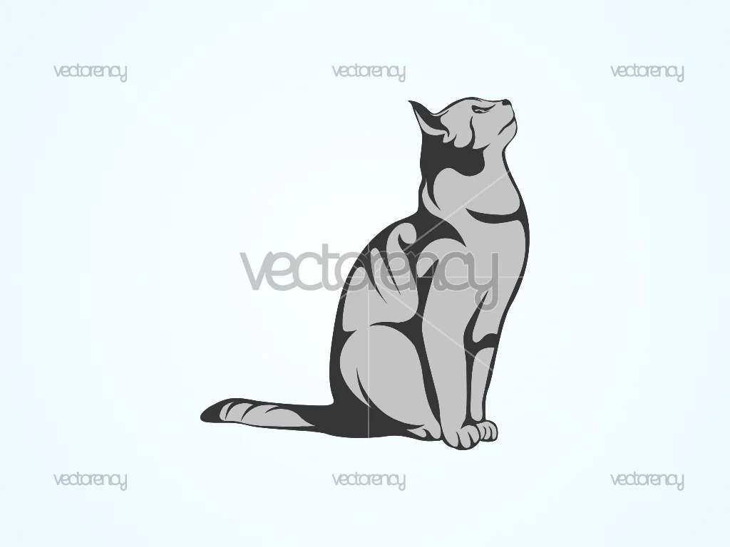 Cat Clipart SVG PNG EPS DXF