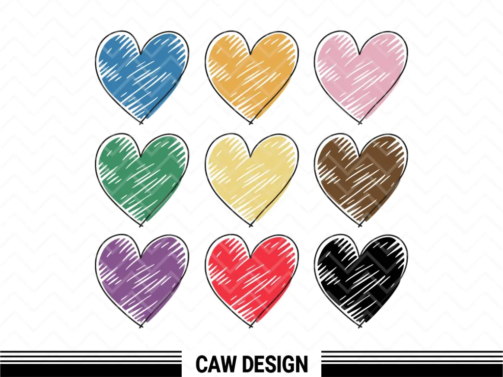 Hearts Vector Illustration Clipart