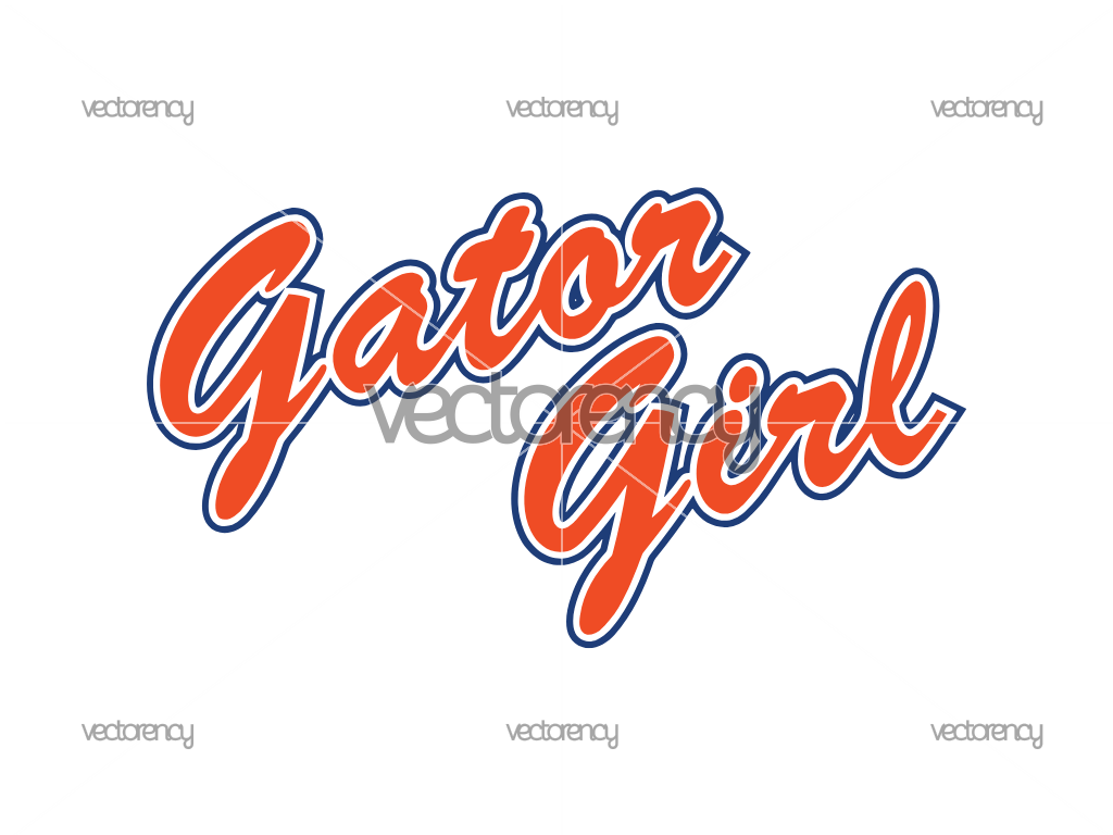 Gator Girl Image File SVG PNG EPS DXF