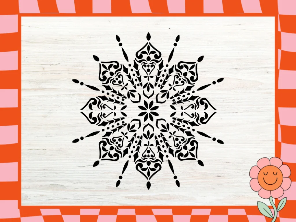 Mandala Easy To Cut for Cricut, Stencil, Mandala SVG