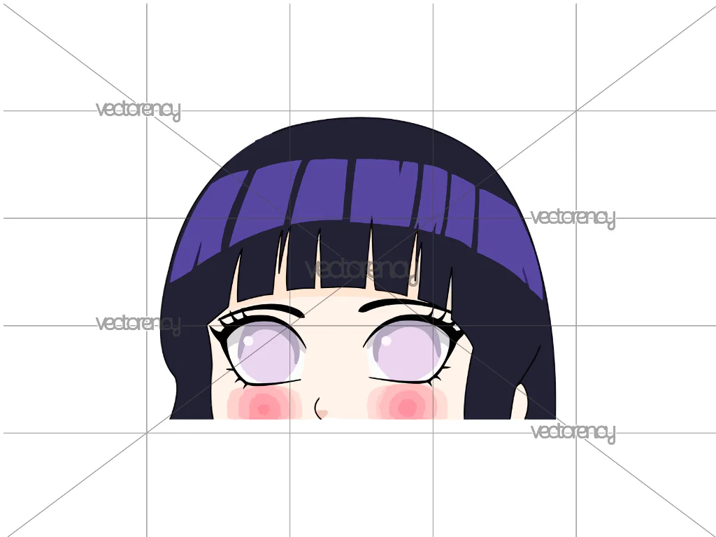 Anime Sticker Hinata PNG