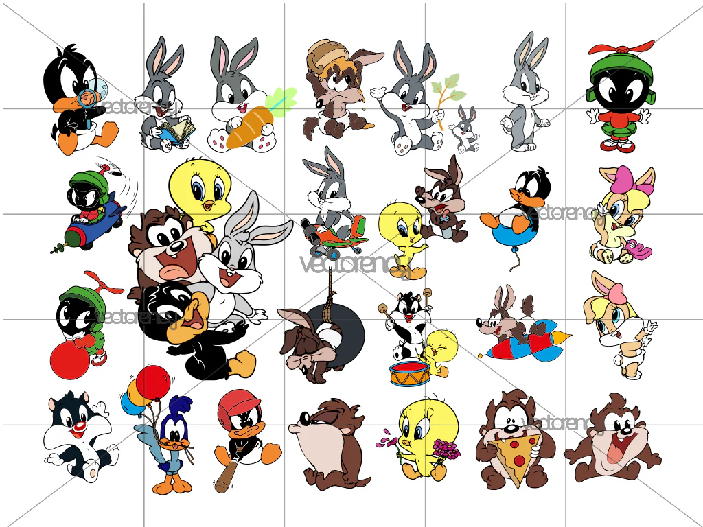 Looney Toons Baby SVG Vector PNG Bundle