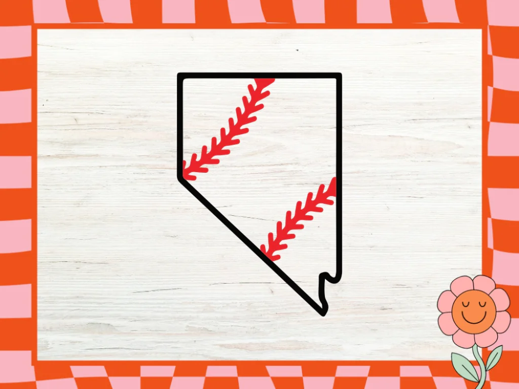 Premium Nevada Outline Baseball SVG Design Files for Cricut, Silhouette Cameo, and More