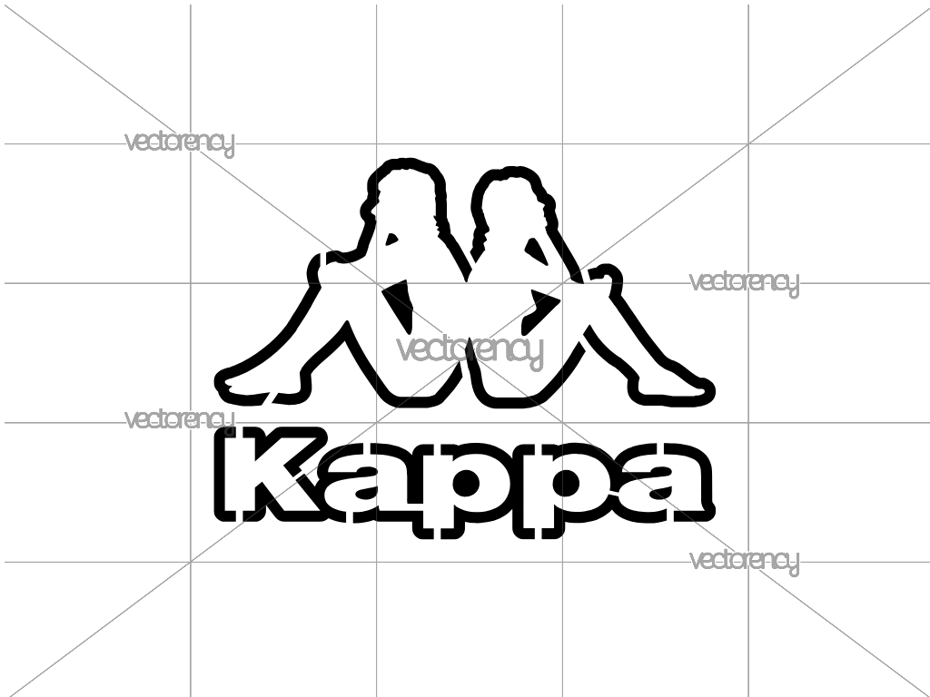 Kappa Stencil SVG Cut Files Vector