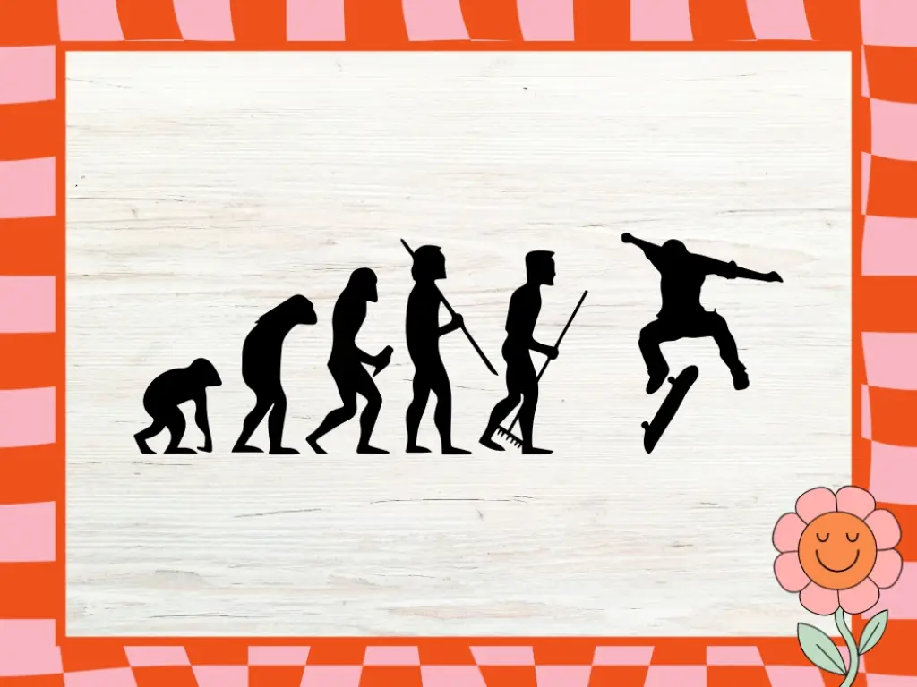 Skateboard SVG Evolution Decals Cricut Project