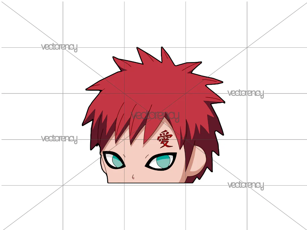 Anime Gaara PNG Transparent