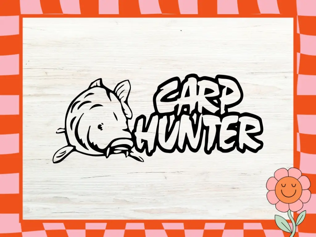 Carp Hunter Fishing SVG Vector