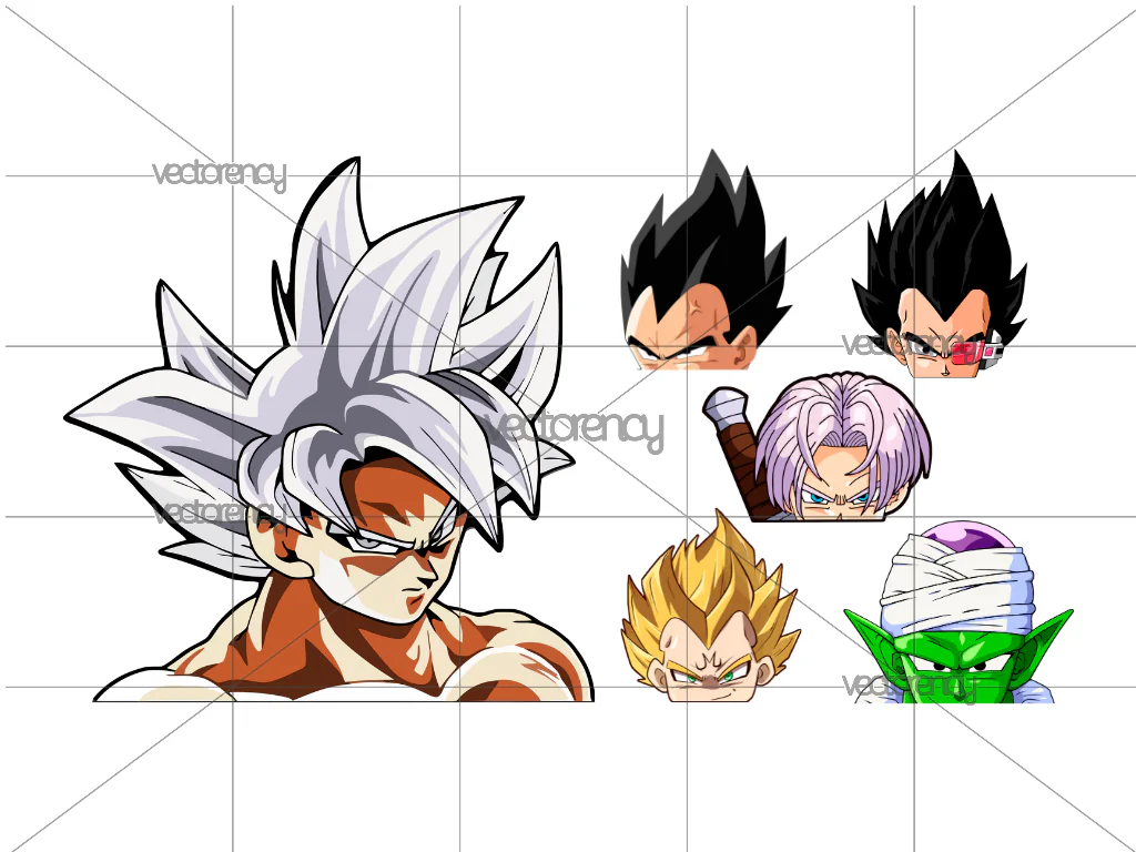 Cartoon Peeking Sticker File Dragon Ball PNG Transparent