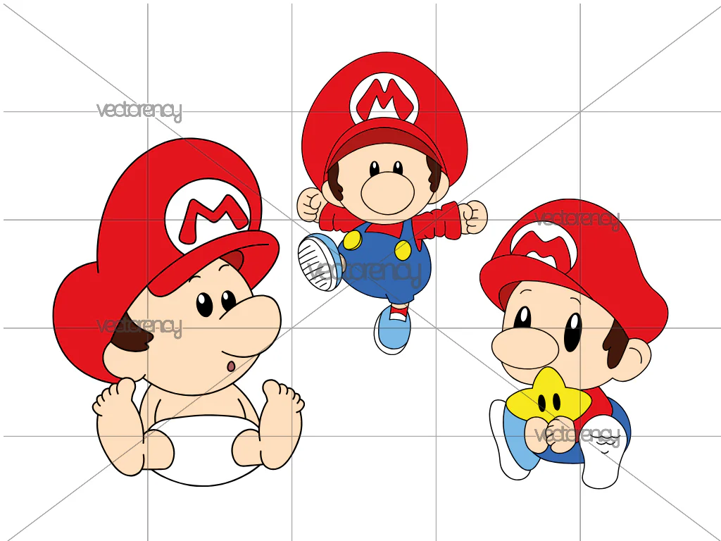 Cute Baby Mario Bros