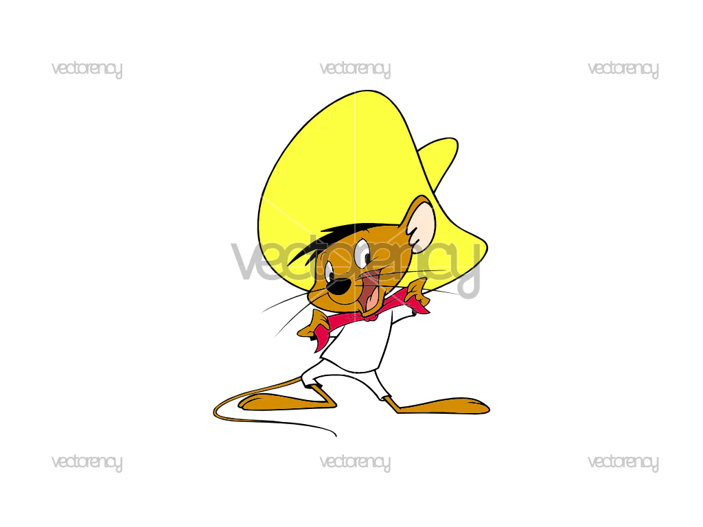 Speedy Gonzales Cartoon Vector SVG