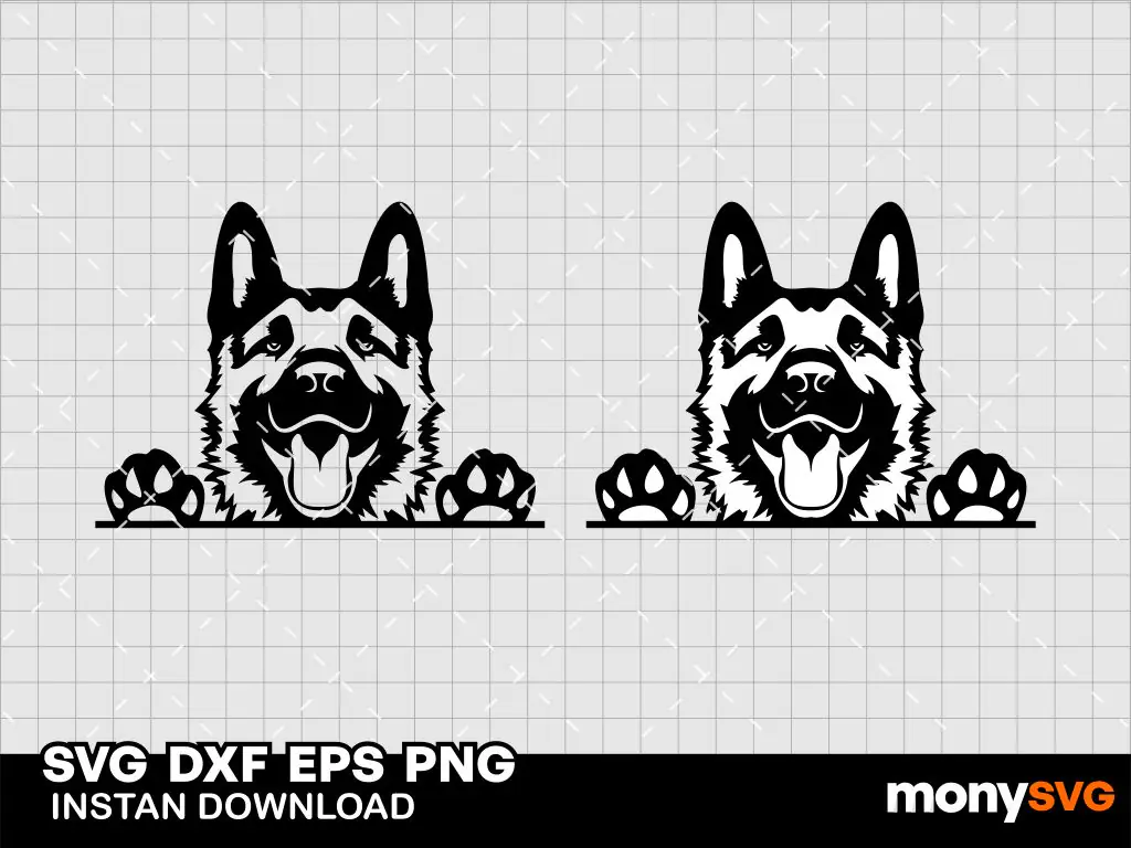 German shepherd SVG