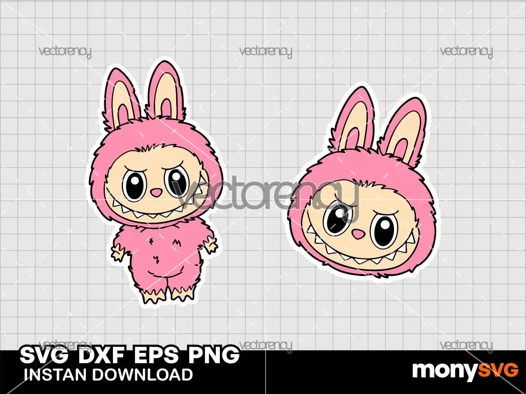 Labubu sticker SVG
