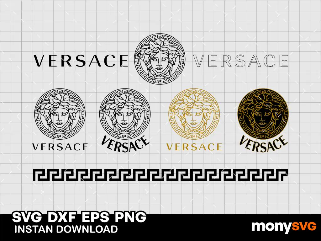 Versace logo svg bundle