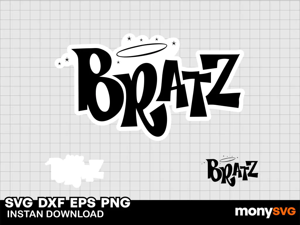 Bratz Logo Sticker cut file SVG