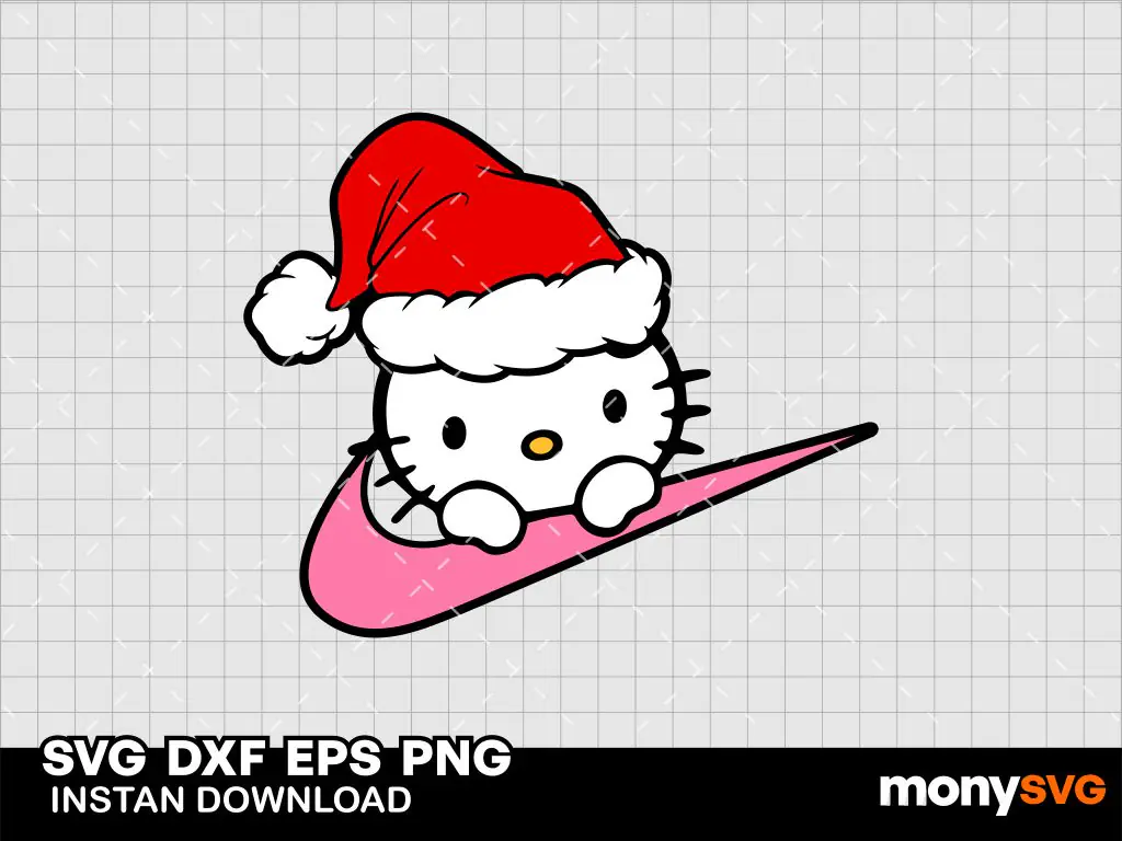 Hello Kitty Nike Christmas SVG