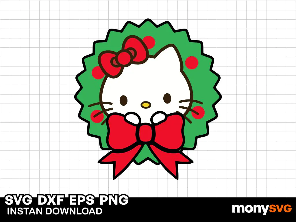 Hello Kitty Christmas SVG