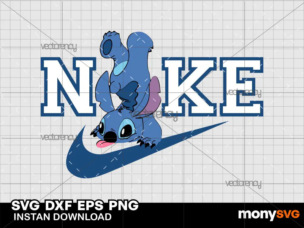 Stitch Nike Logo SVG