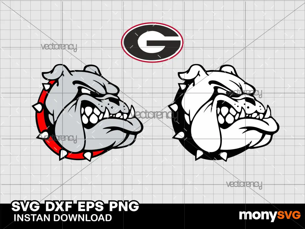 Georgia Bulldogs logo Mascot SVG