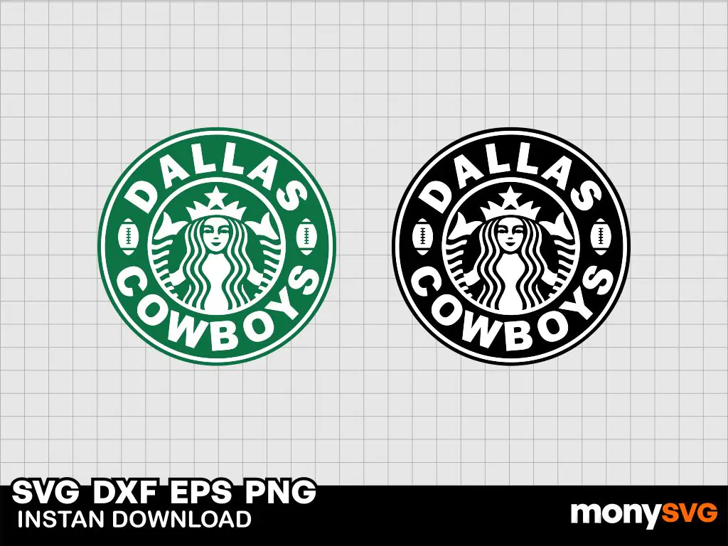 Dallas Cowboys Starbucks Logo SVG