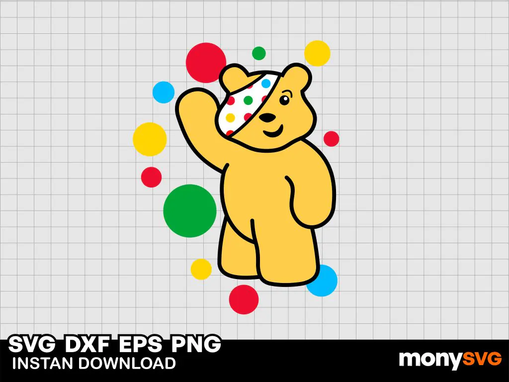 Pudsey Bear children in need SVG