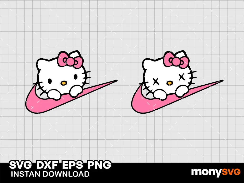 Hello Kitty Nike SVG