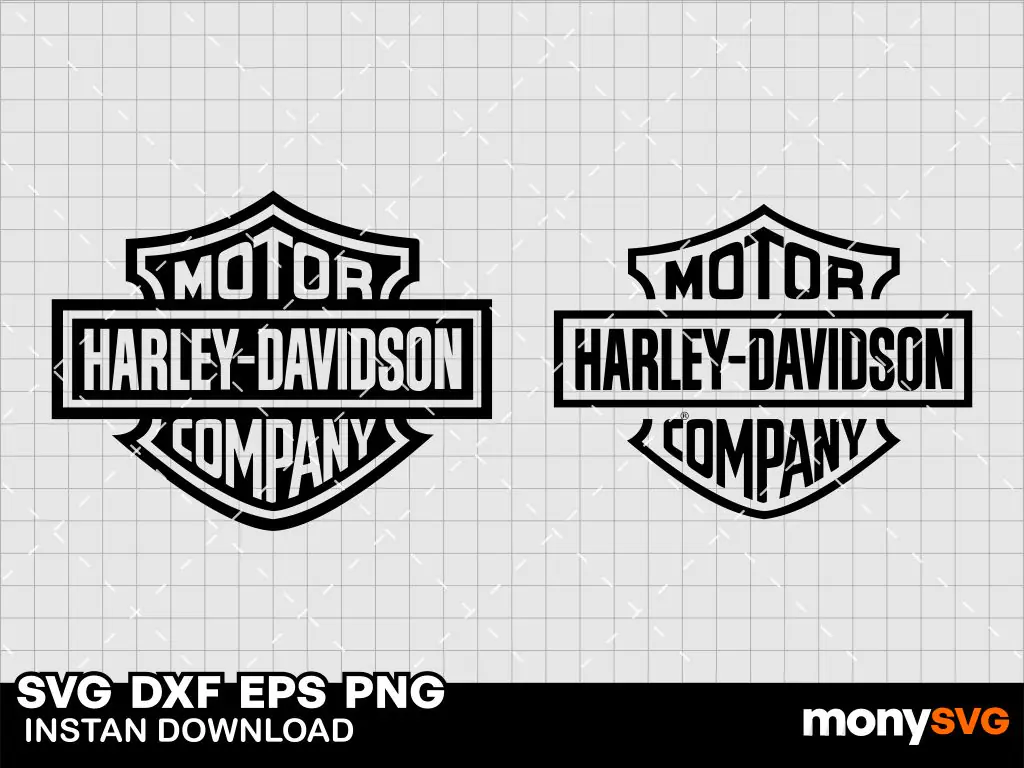 Harley Davidson Logo Silhouette SVG