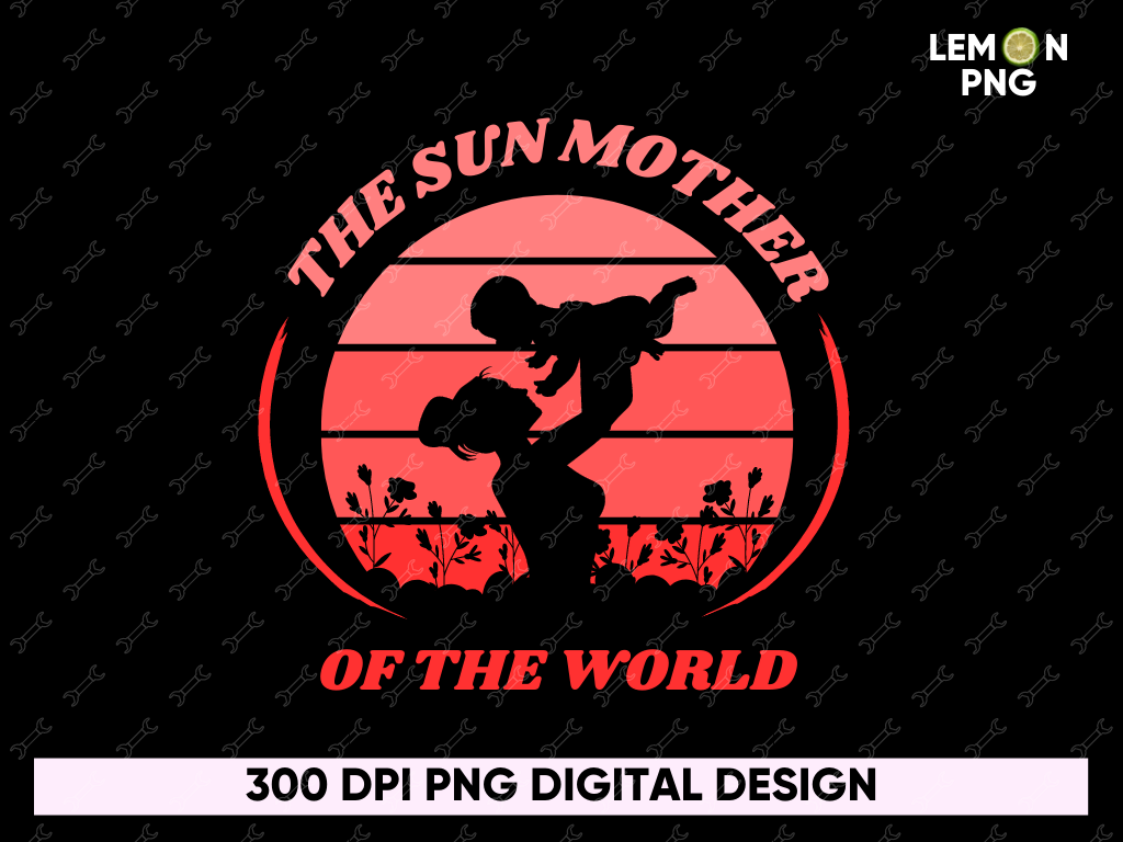 The Sun Mother of The World PNG Design