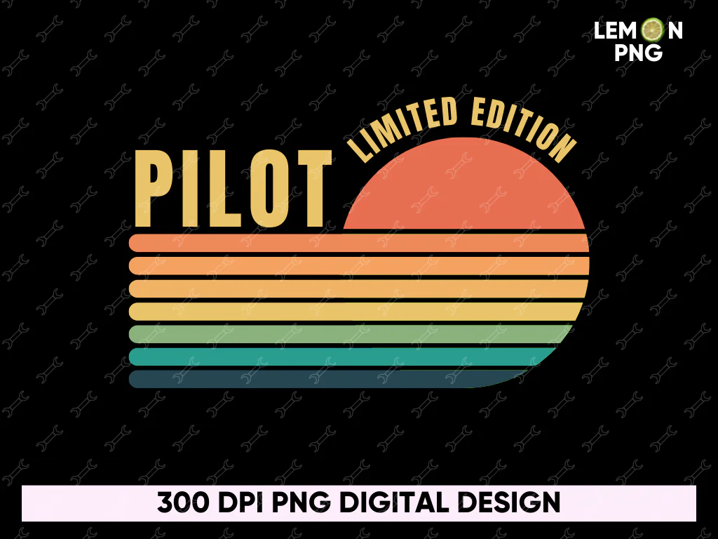 Pilot Limited Edition T-Shirt Design PNG Free