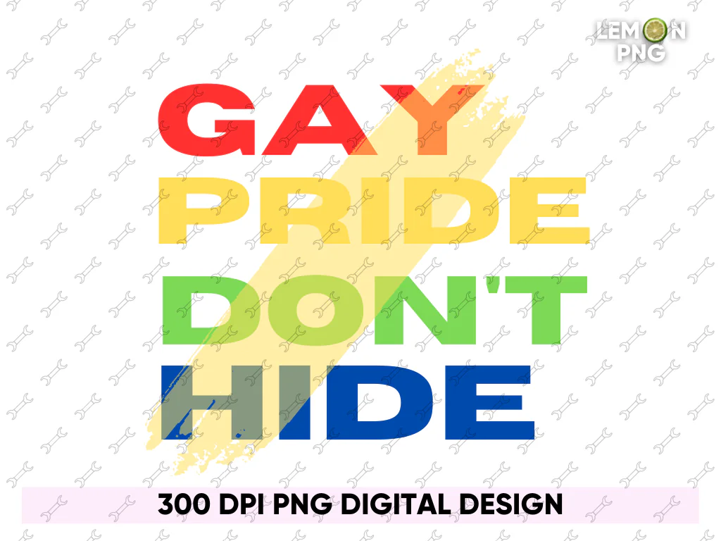 Gay Pride Don’t Hide Shirt Design