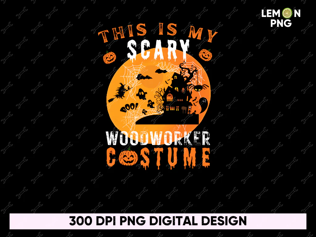 This is My Scary Woodworker Costume Design Sublimation Free