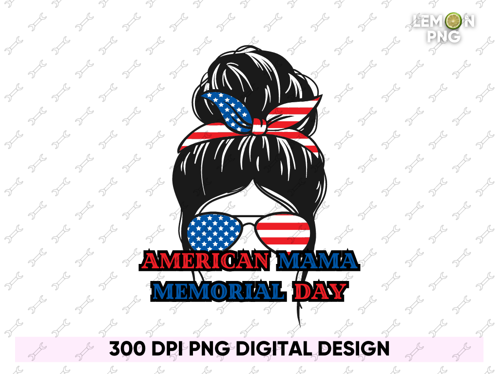 American Mama Memorial Day PNG Shirt