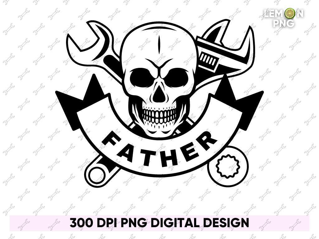 Father Mechanic PNG Design