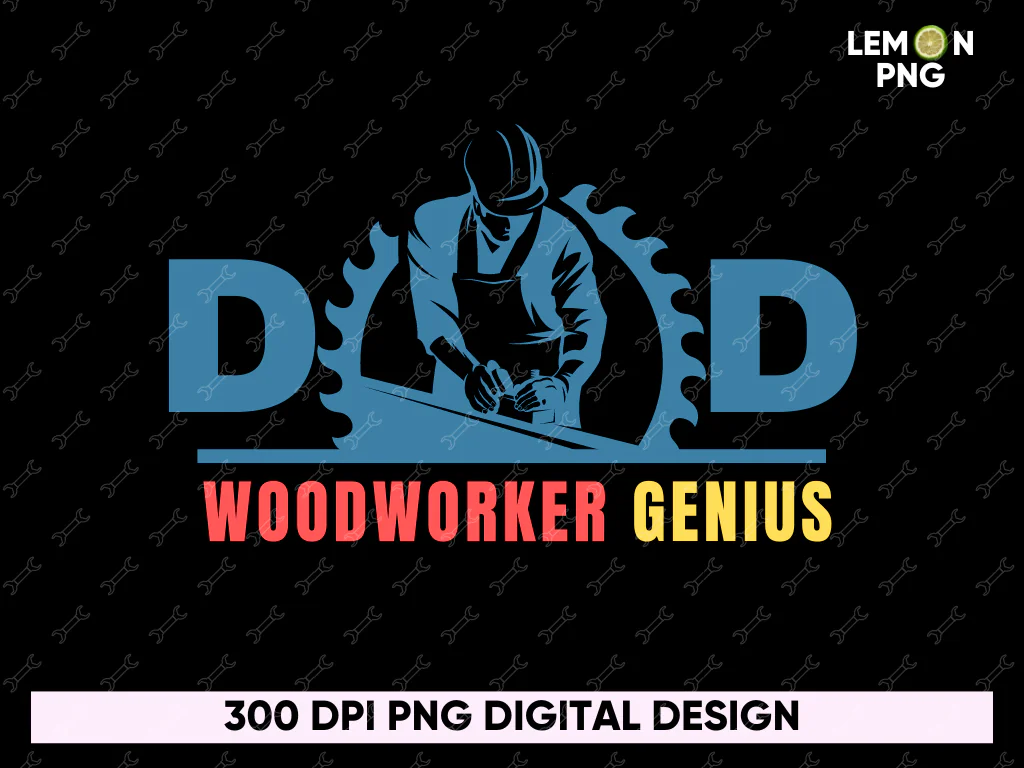 Dad Woodworker Genius Shirt Design