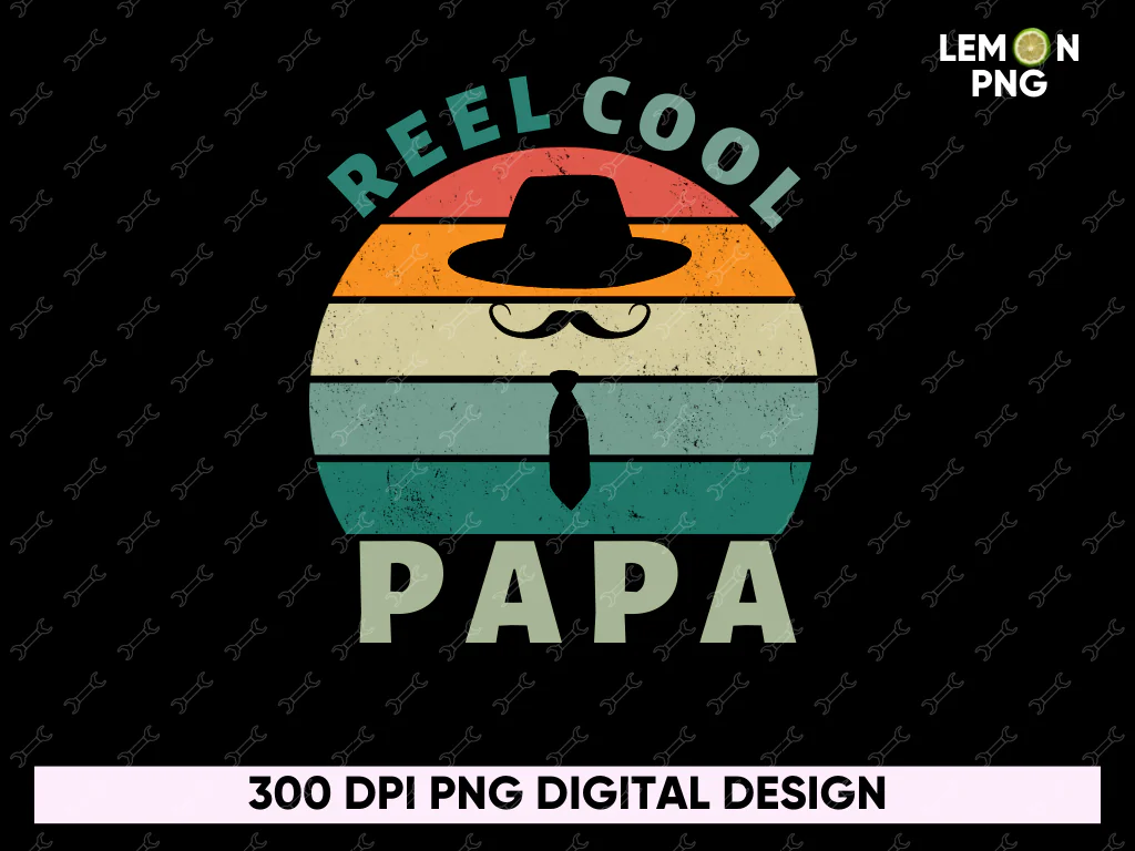 Reel Cool Papa Shirt Retro Design