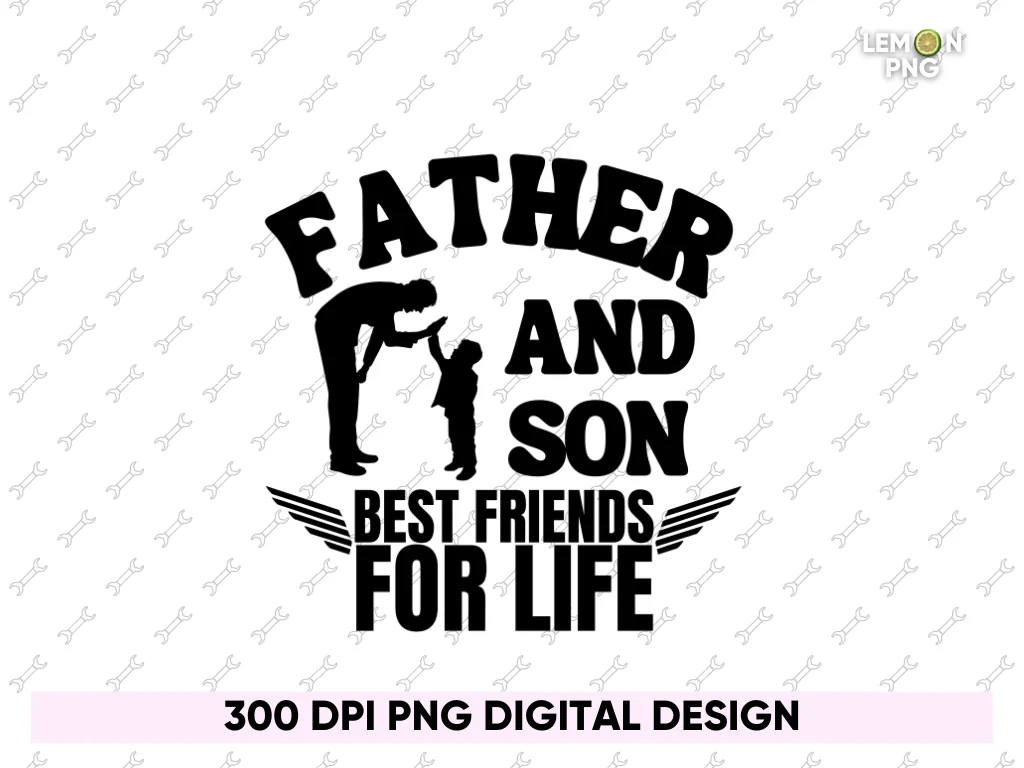 Father And Son Best Friends For Life PNG Design