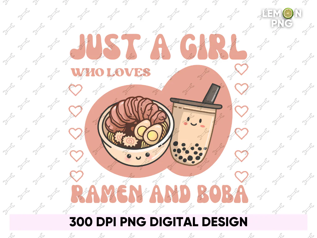 Ramen Boba Blanket Design PNG Sublimation or DTF File Free