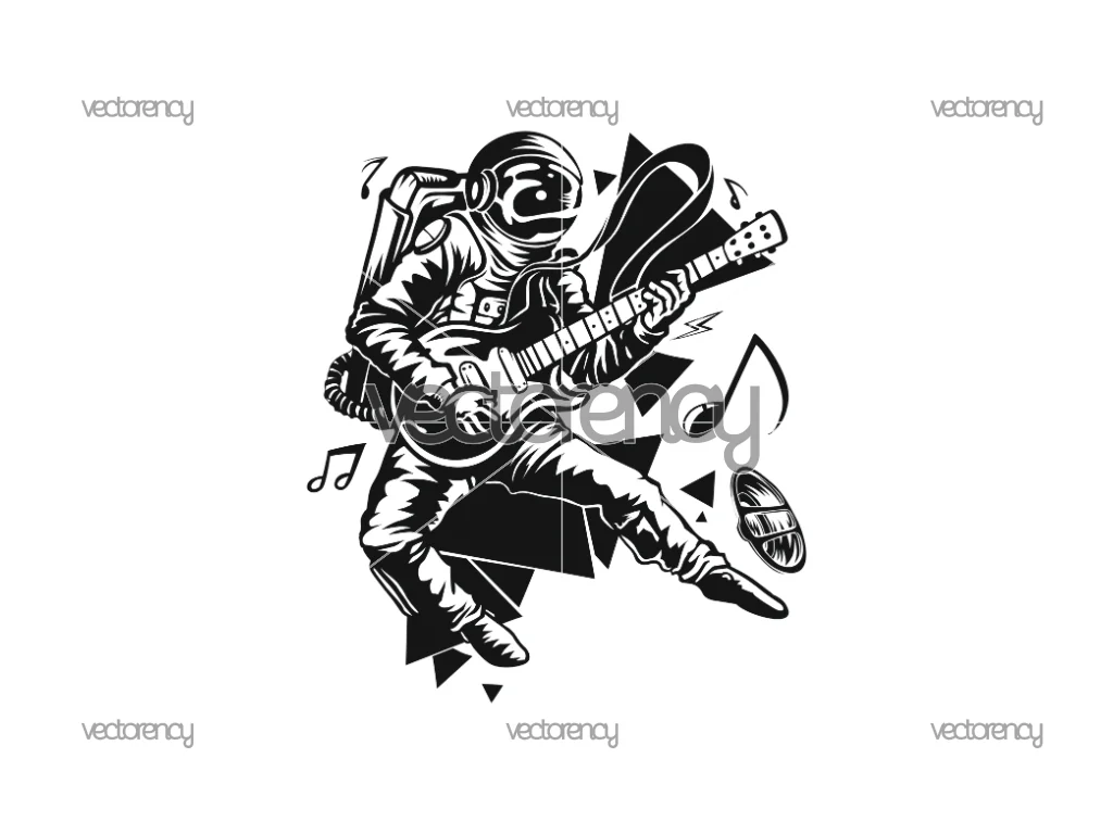 Guitarist PNG Illustration
