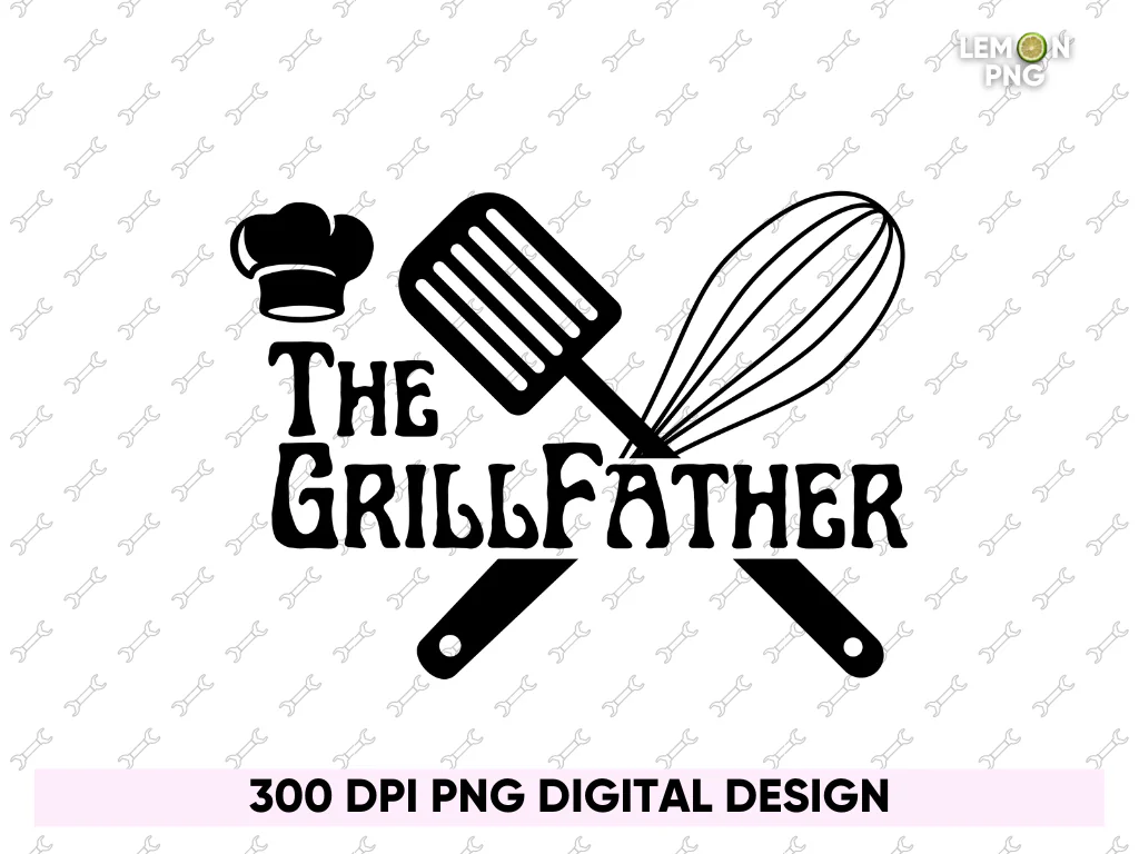 The GrillFather Dads BBQ T-Shirt Father’s Day, Grilling Dad, Grill Father PNG Design