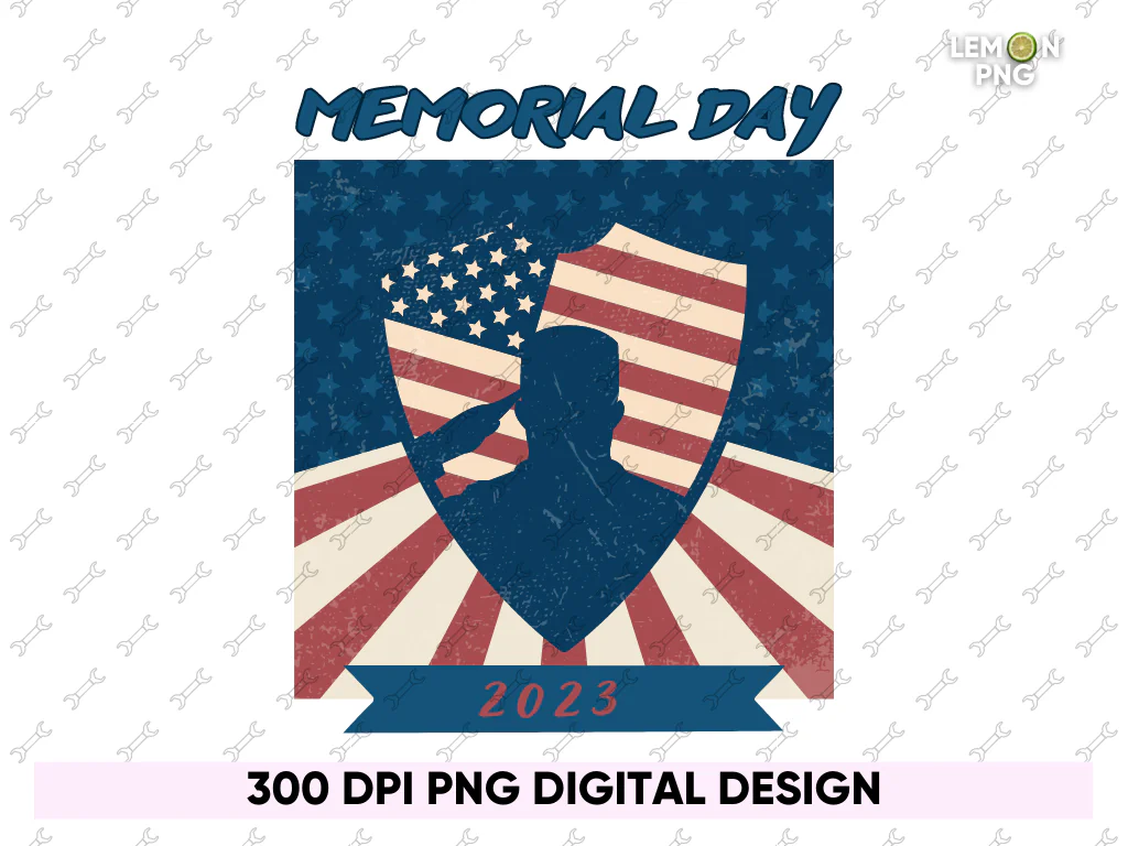 Memorial Day Retro Design