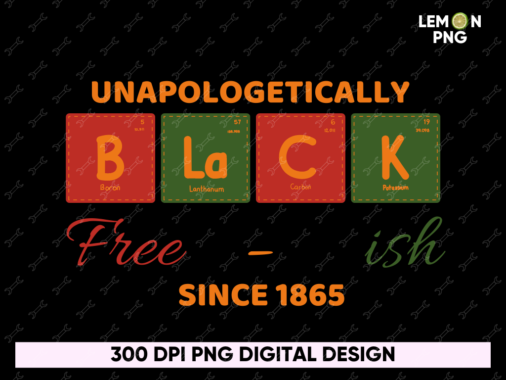 Unapologetically Black Free-ish Since 1865 Shirt Design