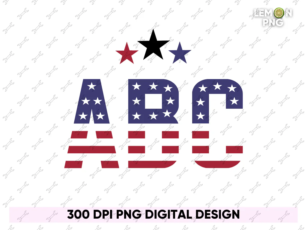 Memorial Day Alphabets Shirt Design