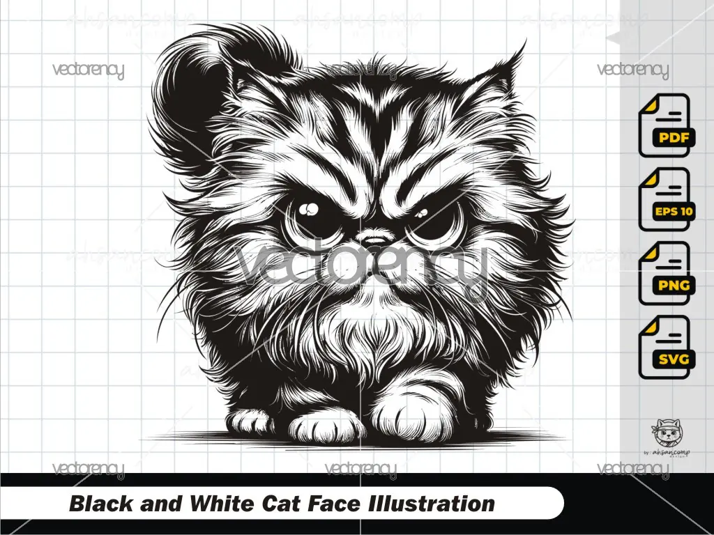Angry Fluffy Cat 2
